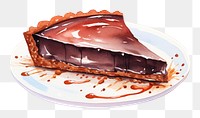 PNG  Chocolate tart dessert pastry food.