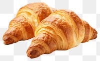 PNG  French croissants bread food white background.