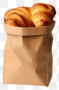 PNG  Croissants bread food white background.
