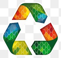 PNG  Recycle icon logo white background technology.