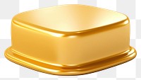 PNG Cake icon gold shiny white background.