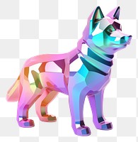 PNG Akita dog icon iridescent mammal animal pet.