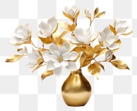 PNG Blossom plant bouquet flower white gold.