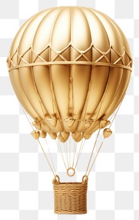 PNG Busket balloon aircraft vehicle gold.