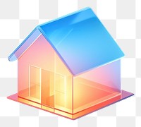 PNG House simple icon white background architecture illuminated.