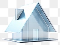 PNG House simple icon glass white background architecture.