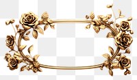 PNG Luxury rose frame jewelry gold white background.