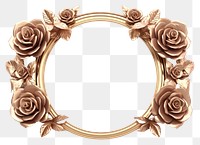 PNG Minimal rose circle frame jewelry flower plant.