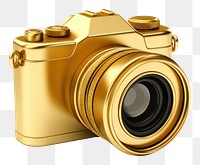 PNG Simple camera icon gold white background photographing.