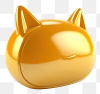 PNG Simple chat icon animal shiny gold.
