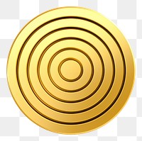 PNG Simple circle line icon gold spiral white background.