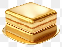 PNG Simple layer cake icon gold jewelry shiny.