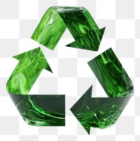 PNG Recycle icon gemstone jewelry green.