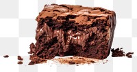 PNG Brownie chocolate dessert food.