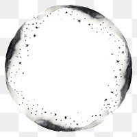 PNG Stroke outline stars frame circle sphere bubble.