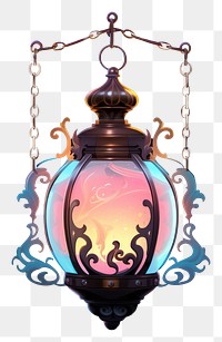 PNG Halloween lantern chandelier jewelry pendant.