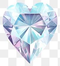 PNG Minimal heart diamond gemstone jewelry illuminated.