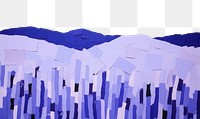 PNG Abstract blue lavender field ripped paper art painting backgrounds.
