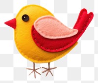 PNG  Felt bird plush toy art.
