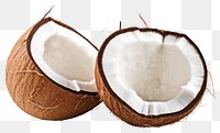 PNG Ripe coconut white white background accessories.