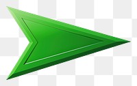 PNG  Green arrow shape white background arrowhead. 