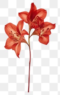 PNG  Real Pressed a amaryllis flowers petal plant lily.