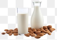 PNG Almond milk dairy glass food.