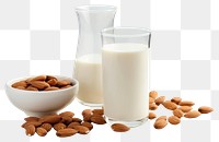 PNG Almond milk dairy glass food.