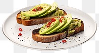 PNG Avocado toasts bread avocado slice.