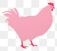 PNG Chicken minimalist form poultry animal bird.