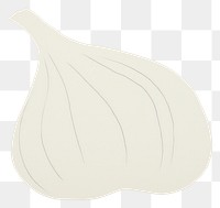 PNG Garlic minimalist form plant food vegetable.