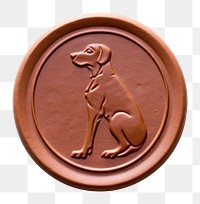 PNG  Seal Wax Stamp dog mammal animal bronze.