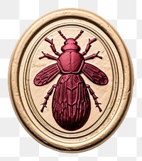 PNG  Seal Wax Stamp insect animal locket white background.