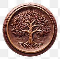 PNG  Seal Wax Stamp tree jewelry locket bronze.