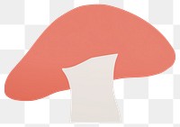 PNG Mushroom minimalist form mushroom fungus white background.