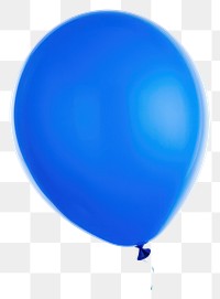 PNG  Balloon blue white background anniversary. AI generated Image by rawpixel.
