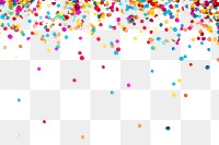 PNG  Confetti backgrounds white background celebration. AI generated Image by rawpixel.