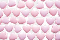 PNG  Pastel pink heart candies confectionery backgrounds dessert. AI generated Image by rawpixel.
