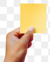 PNG  Hand holding sticky note finger creativity lighting.
