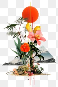 PNG Flower plant art creativity.