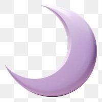 PNG Crescent moon nature purple astronomy.