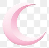 PNG Crescent moon pink astronomy outdoors.