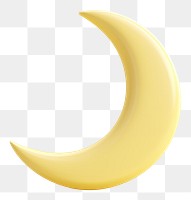 PNG Crescent moon nature yellow banana.