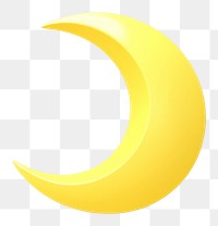 PNG Crescent moon yellow astronomy outdoors.