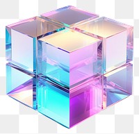 PNG Cubic crystal toy white background.