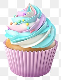 PNG Cupcake dessert icing cream.