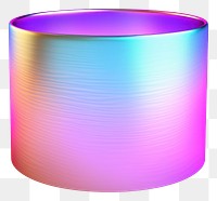 PNG  Cylinder outline iridescent white background rectangle abstract.