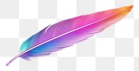 PNG  Bird feather iridescent white background lightweight accessories.