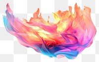 PNG  Burning fire iridescent pattern creativity fragility.