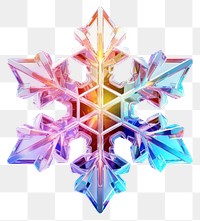 PNG Snowflake crystal purple white background.